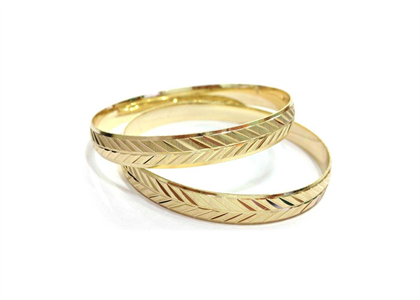 Gold Plated | CNC Bangles